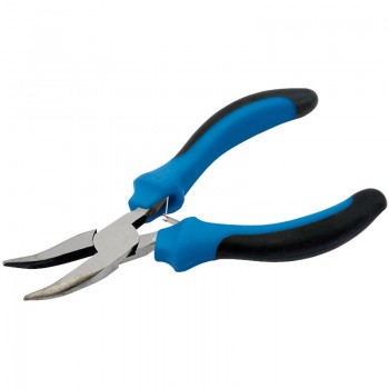Soft Grip Bent Nose Mini Pliers, 125mm