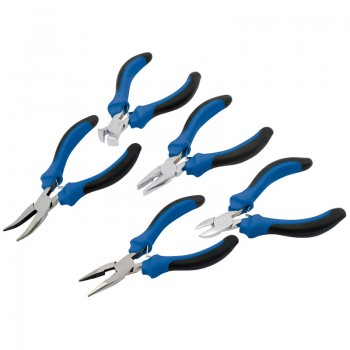 Soft Grip Mini Pliers Set (5 Piece)