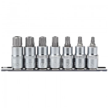 Draper TX-STAR® Security Socket Bit Set, 1/2&rdquo; Sq. Dr., 55mm (7 Piece)