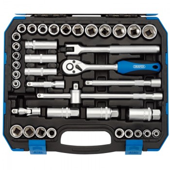Combined MM/AF Socket Set, 3/8&rdquo; Sq. Dr. (39 Piece)