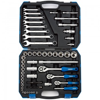 Metric Tool Kit, 1/4&rdquo;, 3/8&rdquo; and 1/2&rdquo; Sq. Dr. (75 Piece)
