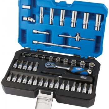 Metric Socket Set, 1/4&rdquo; Sq. Dr. (44 Piece)