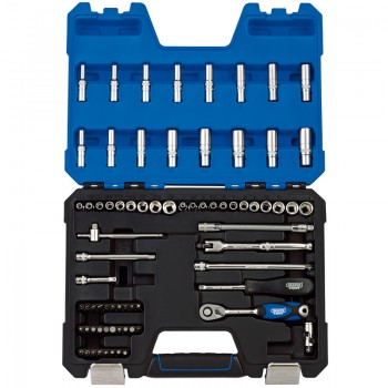 MM/AF Combined Socket Set, 1/4&rdquo; Sq. Dr. (75 Piece)