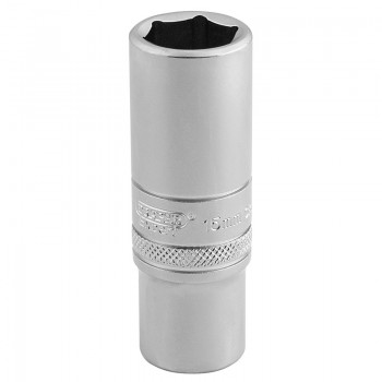 6 Point Metric Deep Socket, 3/8&rdquo; Sq. Dr., 15mm
