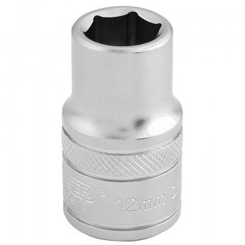 6 Point Metric Socket, 1/2&rdquo; Sq. Dr., 12mm