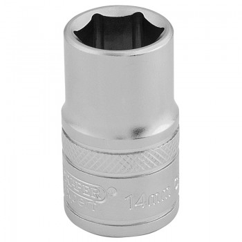 6 Point Metric Socket, 1/2&rdquo; Sq. Dr., 14mm