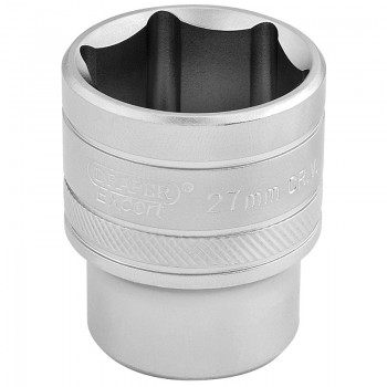 6 Point Metric Socket, 1/2&rdquo; Sq. Dr., 27mm