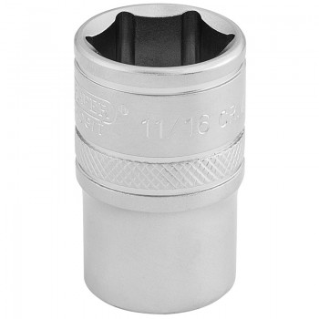 6 Point Imperial Socket, 1/2&rdquo; Sq. Dr., 11/16&rdquo;