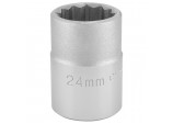 12 Point Socket, 3/4” Sq. Dr., 24mm