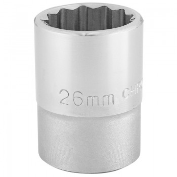 12 Point Socket, 3/4&rdquo; Sq. Dr., 26mm
