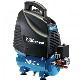 Oil-Free Air Compressor, 6L, 1.1kW