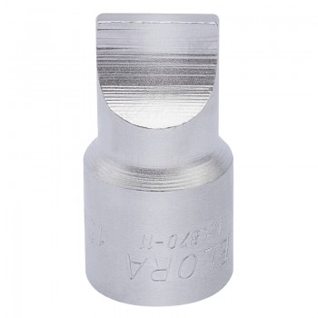 Elora Plain Slot Screwdriver Socket, 3/8&rdquo; Sq. Dr., 3mm