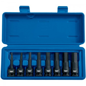 Impact Hexagonal Socket Bit Set, 1/2&rdquo; Sq. Dr. (8 Piece)