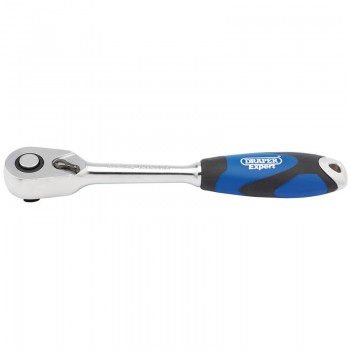 Soft Grip Reversible Ratchet, 3/8&rdquo; Sq. Dr., 72 Tooth