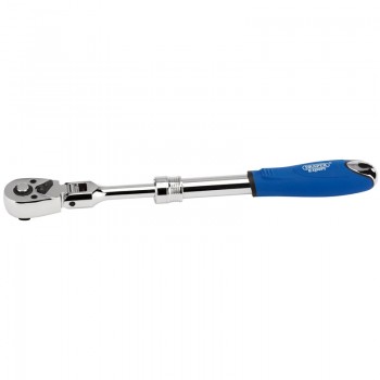 Flexible Head Extending Reversible Ratchet, 3/8&rdquo; Sq. Dr., 72 Tooth
