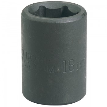 Impact Socket, 1/2&rdquo; Sq. Dr., 18mm (Sold Loose)