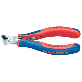 Knipex 64 32 120 Electronics Oblique End Cutting Nipper, 120mm