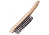 Heavy Duty 4 Row Wire Scratch Brush, 310mm