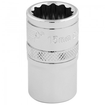 HI-TORQ® 12 Point Socket, 1/2&rdquo; Sq. Dr., 15mm