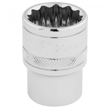 HI-TORQ® 12 Point Socket, 1/2&rdquo; Sq. Dr., 20mm