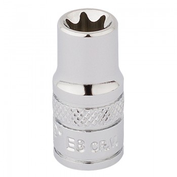 Draper TX-STAR® Socket, 1/4&rdquo; Sq. Dr., E8
