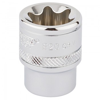 Draper TX-STAR® Socket, 3/8&rdquo; Sq. Dr., E20