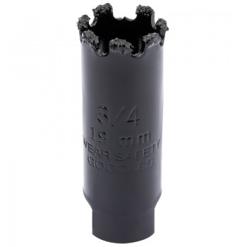 Tungsten Carbide Grit Hole Saw, 19mm