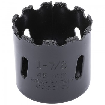 Tungsten Carbide Grit Hole Saw, 48mm