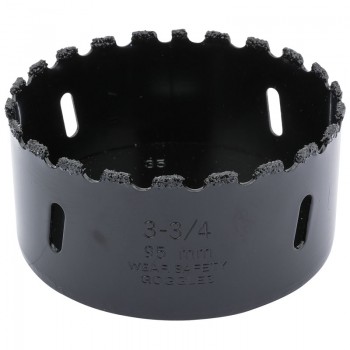 Tungsten Carbide Grit Hole Saw, 95mm