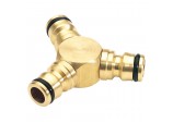 Brass 3 Way Connector