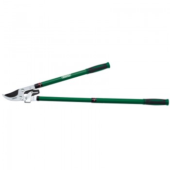 Telescopic Ratchet Action Bypass Loppers with Steel Handles