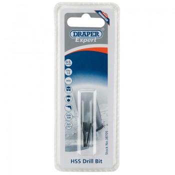 HSS Drill Bit, 0.5mm (Pack of 10)