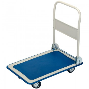Platform Trolley with Folding Handle, 630 x 480 x 850mm, 150kg