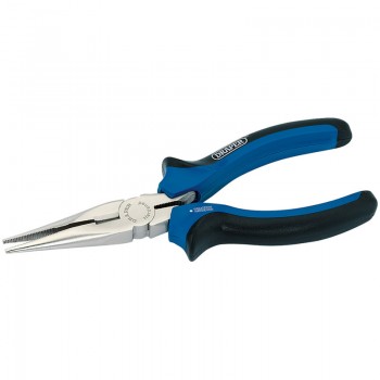 Soft Grip Long Nose Pliers, 160mm