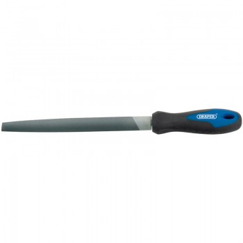 Soft Grip Engineer&rsquo;s Half Round File and Handle, 200mm