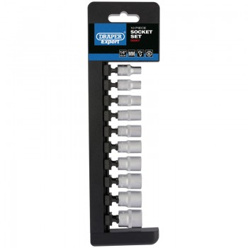Metric Socket Set, 1/4&rdquo; Sq. Dr. (10 Piece)