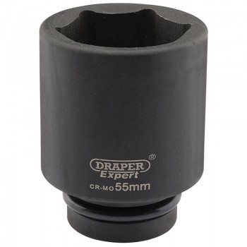 Expert HI-TORQ® 6 Point Deep Impact Socket, 1&rdquo; Sq. Dr., 55mm