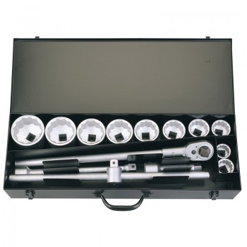 Elora Metric Socket Set, 1&rdquo; Sq. Dr. (14 Piece)
