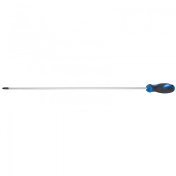 Extra Long Reach Soft Grip Cross Slot Screwdriver, No.2 x 450mm