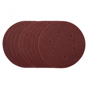 Sanding Discs, 150mm, Hook & Loop, 40 Grit, (Pack of 10)