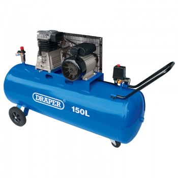 Wheeled Belt-Driven Air Compressor, 150L, 2.2kW