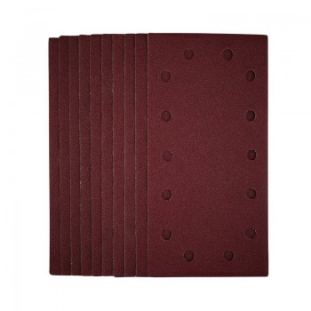 1/2 Sanding Sheets with Hook and Loop, 115 x 230mm, 80 Grit (Pack of 10)