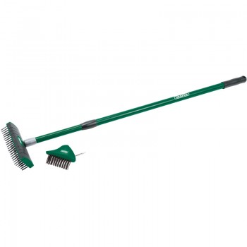 Paving Brush Set with Twin Heads and Telescopic Handle
