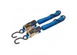 Ratcheting Tie Down Straps, 3.5m x 25mm, 250kg (2 Piece)