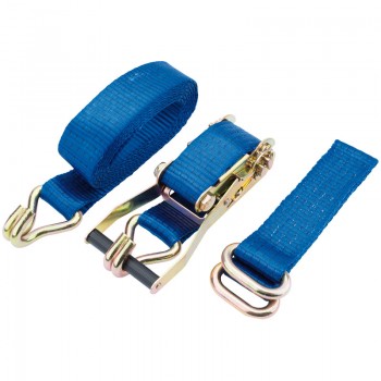 Ratcheting Vehicle Tie Down Straps, 3m x 50mm, 2500kg