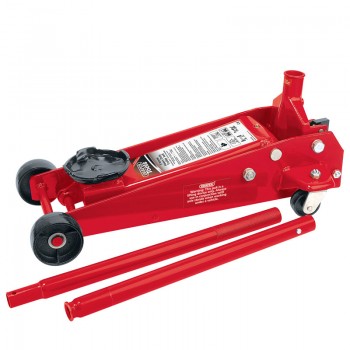 Heavy Duty Garage Trolley Jack, 3 Tonne, Red