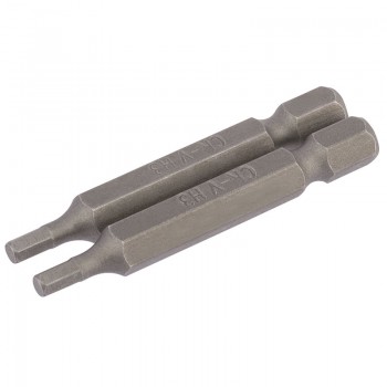 Hexagonal Insert Bit, 5mm, 1/4&rdquo; Hex, 25mm Long (Pack of 2)
