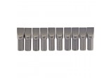 Plain Slot Insert Bit, 8mm, 1/4&rdquo; Hex, 25mm Long (Pack of 10)