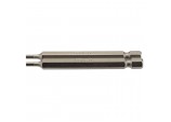 Hexagonal Insert Bit, 2.5mm, 1/4&rdquo; Hex, 75mm Long (Pack of 2)
