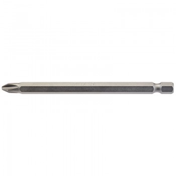 Cross Slot Insert Bit, 1/4&rdquo; Hex, 100mm Long, No.2 (Pack of 1)